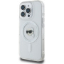 Karl Lagerfeld Metalowa osłona ramki IML Karl Head z MagSafe do iPhone'a 16 Pro Max - przezroczysta