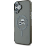 Karl Lagerfeld Metalowa osłona ramki IML K&CH Heads z MagSafe dla iPhone'a 16 - szara