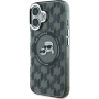 Karl Lagerfeld Pokrowiec na główkę IML Monogram K&CH z MagSafe dla iPhone'a 16 - czarny