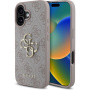 Guess Metalowe etui z logo 4G do iPhone'a 16 Plus - różowe