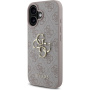 Guess Metalowe etui z logo 4G do iPhone'a 16 Plus - różowe