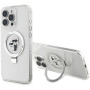 Karl Lagerfeld Podstawka Karl and Choupette Flip Cover oraz MagSafe do iPhone'a 16 Pro - Przezroczysta