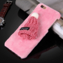 Pluszowe etui ochronne / opakowanie z czapką dla Apple iPhone 6S / 6 - różowe