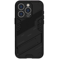 Wytrzymałe etui ochronne z podstawką do iPhone'a 16 Pro - czarne