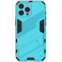Wytrzymałe etui ochronne z podstawką do iPhone'a 16 Pro Max - niebieskie