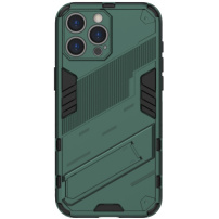 Wytrzymałe etui ochronne z podstawką do iPhone'a 16 Pro Max - zielone