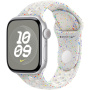 Oryginalne Apple Pasek sportowy Nike do Apple Zegarek 42mm / 41mm / 40mm / 38mm - M/L - Platyna