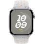 Oryginalne Apple Pasek sportowy Nike do Apple Zegarek 42mm / 41mm / 40mm / 38mm - M/L - Platyna