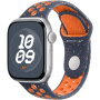 Oryginalne Apple Pasek sportowy Nike do Apple Zegarek 42 mm / 41 mm / 40 mm / 38 mm – S/M – Pomarańczowo-niebieski