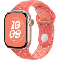 Oryginalne Apple Pasek sportowy Nike do Apple Zegarek 42 mm / 41 mm / 40 mm / 38 mm - M/L - Gorący pomarańcz