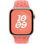 Oryginalne Apple Pasek sportowy Nike do Apple Zegarek 42 mm / 41 mm / 40 mm / 38 mm - M/L - Gorący pomarańcz