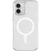UNIQ Brokatowe etui LifePro Xtreme MagClick z MagSafe do iPhone'a 16 - srebrne