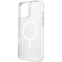UNIQ Brokatowe etui LifePro Xtreme MagClick z MagSafe do iPhone'a 16 - srebrne