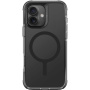 UNIQ Etui Combat MagClick z kolorową ramką i MagSafe dla iPhone'a 16 - czarne