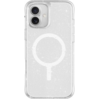 UNIQ Brokatowe etui LifePro Xtreme MagClick z MagSafe do iPhone'a 16 Plus - srebrne