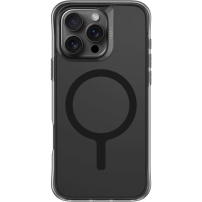 UNIQ LifePro Xtreme MagClick matowe przezroczyste etui z MagSafe do iPhone 16 Pro - dymowe