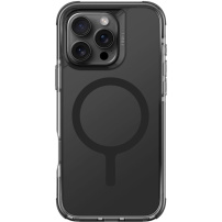 UNIQ Etui Combat MagClick z kolorową ramką i MagSafe dla iPhone'a 16 Pro - czarne