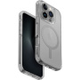 UNIQ Etui Combat MagClick z kolorową ramką i MagSafe dla iPhone'a 16 Pro - szare