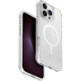 UNIQ Brokatowe etui LifePro Xtreme MagClick z MagSafe do iPhone'a 16 Pro Max - srebrne