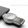 T304 mini przenośna ładowarka bezprzewodowa do zegarka Apple - biała