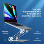 Bestand składany aluminiowy stojak do iPada / MacBooka - srebrny