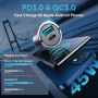 Mini ładowarka samochodowa JOYROOM C-A35 z portami USB-C / USB-A - 45W - czarna