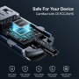 Mini ładowarka samochodowa JOYROOM C-A35 z portami USB-C / USB-A - 45W - czarna