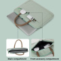 Torba w stylu torebki z paskiem na iPada do 13" / MacBooka do 14" - szara