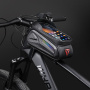 Wheel up Bike Bag wodoodporna torba rowerowa z miejscem na iPhone'a - czarna