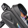 Wheel up Bike Bag wodoodporna torba rowerowa z miejscem na iPhone'a - czarna