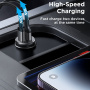 Ładowarka samochodowa JOYROOM CCN05 z portami USB-C / USB-A - 30W - czarna