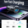 Ładowarka samochodowa JOYROOM CCN05 z portami USB-C / USB-A - 30W - czarna