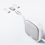 USAMS Zestaw US-SJ650 z chowanymi kablami USB-C, adapterami i igłą - czarny