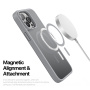 DUX DUCIS Matowe etui Yind z MagSafe do iPhone'a 15 Pro Max - szare