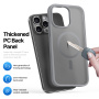 DUX DUCIS Matowe etui Yind z MagSafe do iPhone'a 15 Pro Max - szare