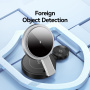 USAMS CD234 3w1 Składana Magnetyczna Bezprzewodowa Podstawka do iPhone / Apple Watch / AirPods - 15W - ciemnoszary