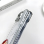 Przezroczyste etui ze sznurkiem i MagSafe do iPhone'a 14 Pro Max - kremowe