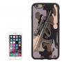 Etui plastikowe z 3D motywem karabinu Steyr AUG A1 dla Apple iPhone 6S / 6 - szare