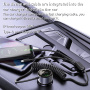 Zestaw ładowarki samochodowej Yesido Y58 z portami USB-C / USB-A oraz kabla Lightning i USB-C - 60W - 1,2 m - czarny