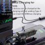 Zestaw ładowarki samochodowej Yesido Y58 z portami USB-C / USB-A oraz kabla Lightning i USB-C - 60W - 1,2 m - czarny