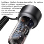 Zestaw ładowarki samochodowej Yesido Y58 z portami USB-C / USB-A oraz kabla Lightning i USB-C - 60W - 1,2 m - czarny