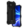 R-JUST super wytrzymałe, metalowe etui "Armor" do iPhone'a 16 Plus - czarne