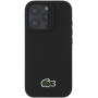 Lacoste Kultowa tkana nakładka z logo Petit Pique z MagSafe na iPhone'a 16 Pro - czarna