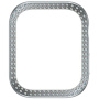 PanzerGlass SAFE etui wysadzane kamyczkami do Apple Watch 42mm (Series 10 / 11) - srebrne
