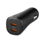 Ładowarka samochodowa Spigen ArcStation Essential z 2x portami USB-C - 50W - czarna