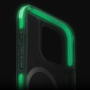 UNIQ Etui Combat Luminous MagClick z ramką świecącą w ciemności i MagSafe do iPhone'a 16 Plus - przezroczyste