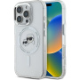 Karl Lagerfeld Metalowa osłona ramki IML K&CH Heads z MagSafe do iPhone'a 16 Pro Max - przezroczysta