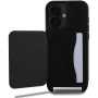 Karl Lagerfeld Etui Saffiano Crossbody Karl i Choupette z regulowanym paskiem do iPhone'a 16 - czarne