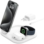 BELKIN Boost Charge 3w1 składana magnetyczna bezprzewodowa podstawka ładująca do iPhone / Apple Watch / AirPods - 15W - biały