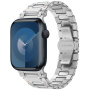 Pasek ze stali nierdzewnej Pathfinder do zegarka Apple Ultra 49mm / 46mm / 45mm / 44mm / 42mm - srebrny